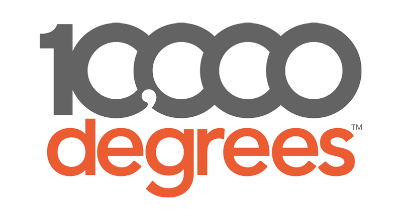 10,000 Degrees  logo